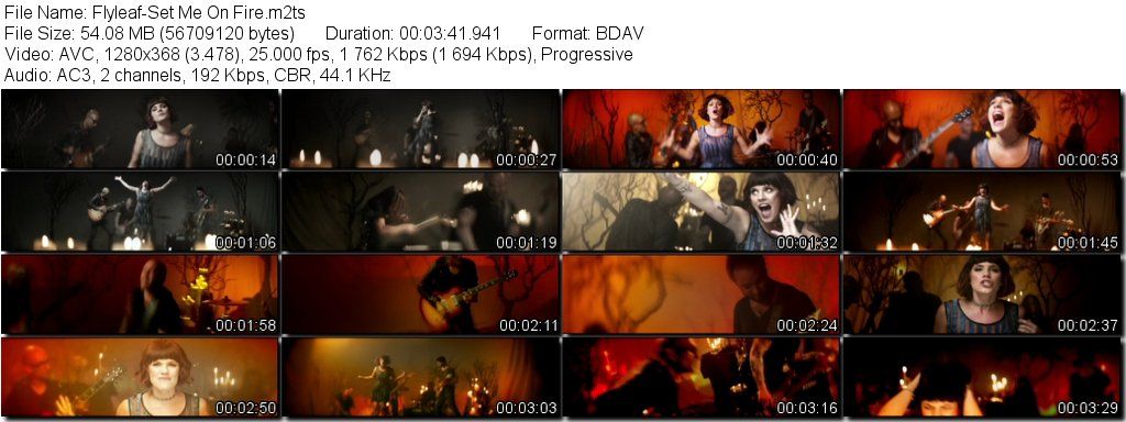 Flyleaf-Set Me On Fire m2ts preview 0