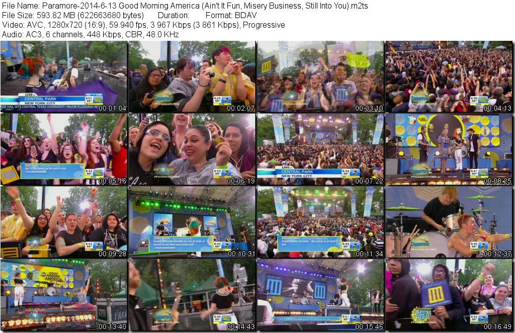 Paramore-2014-6-13 Good Morning America (Ain't It Fun, Misery Business, Still Into You) m2ts preview 0