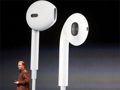 iPhone5新款耳塞EarPods <wbr>$29（带麦带遥控调节）