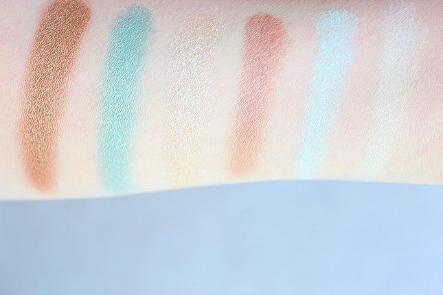 Pixi eyeshadow swatches