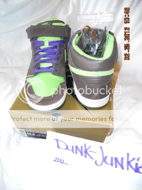   SB Dunk Mid Pro Donatello SZ 10.5 Teenage Mutant Ninja Turtles TMNT