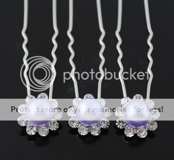 Upcck 8 16 24pcs Lots Color Pearl Hair Pins Wedding Bridal Party Hair Clips H063