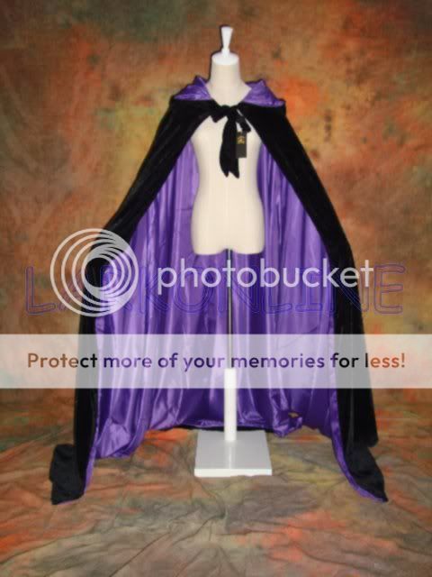 Halloween Seide Samt Cloak Kapuzenumhang Cape Hochzeit Schal Lager