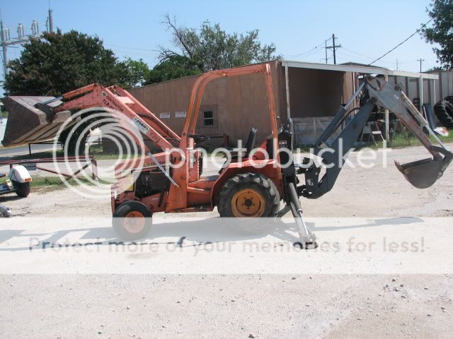 Allmand Bros TLD 20D Contractor Tractor Back Hoe Loader 22HP Kubota Backhoe